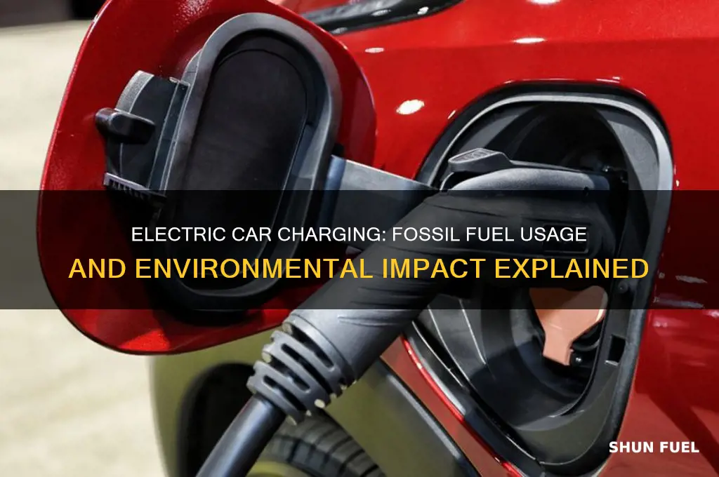 how much fossil fuels used to charge electric car