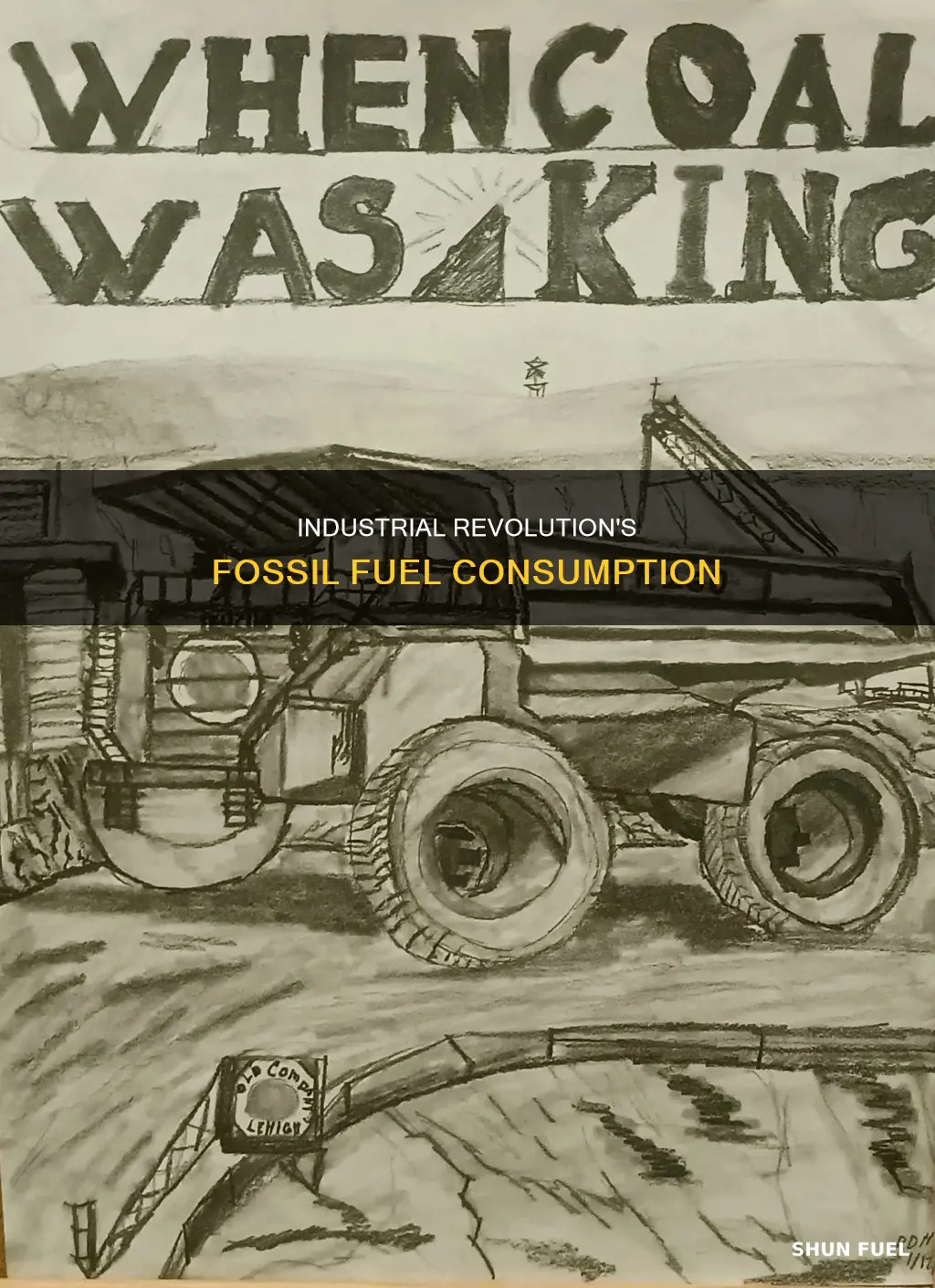 how much fossil fuels were used in the industrial revolution