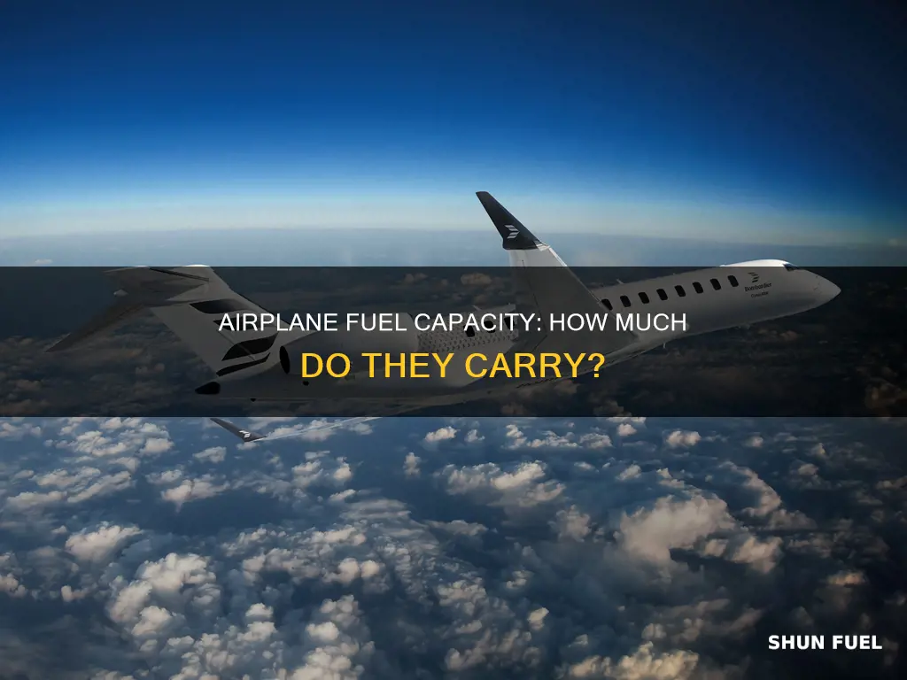 how much fuel airplane carry