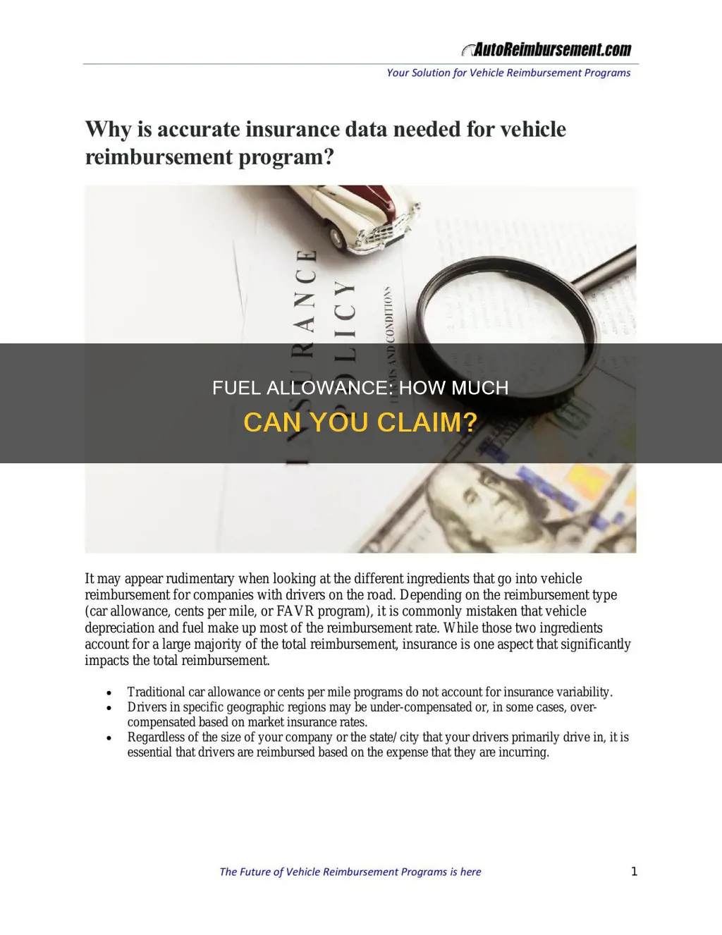 how much fuel allowance do you get