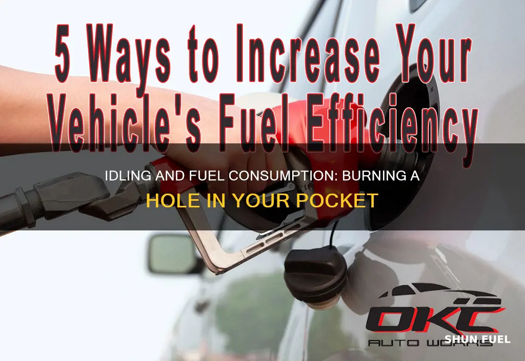 how much fuel burned idling