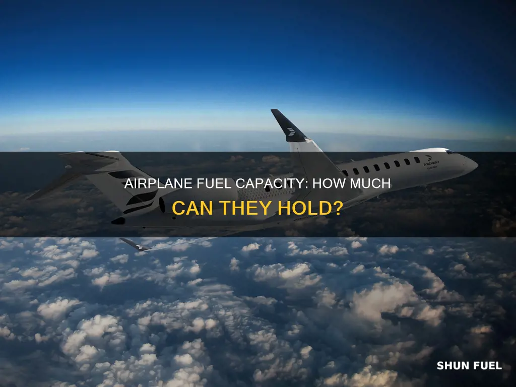 how much fuel can a airplane hold