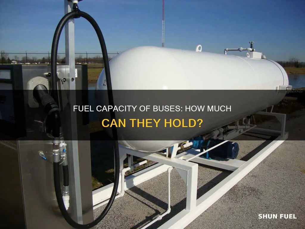 how much fuel can a bus hold