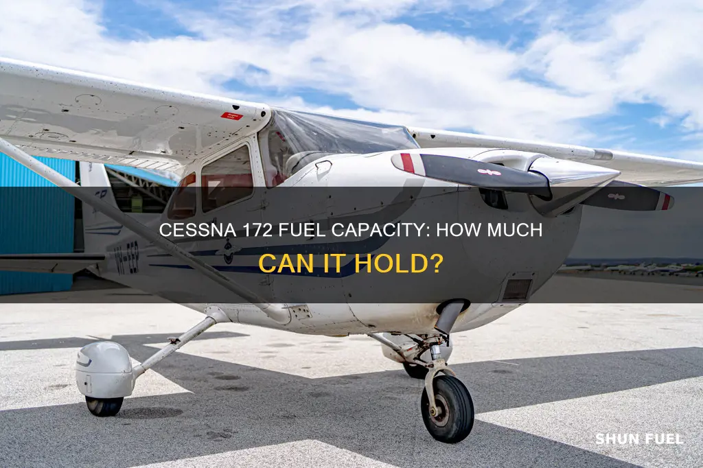 how much fuel can a cessna 172 hold