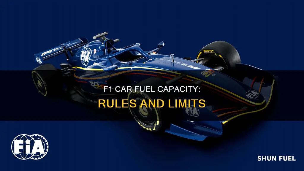 how much fuel can a f1 car hold