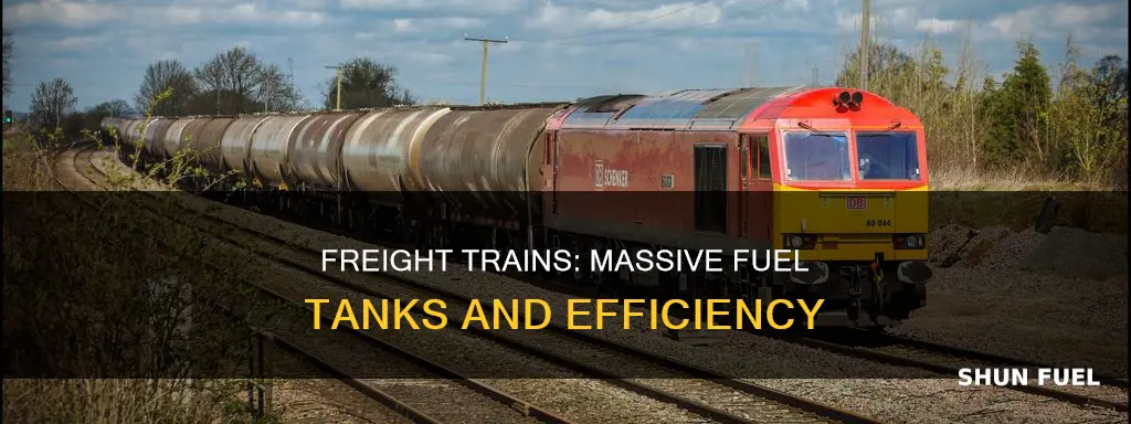 how much fuel can a freight train