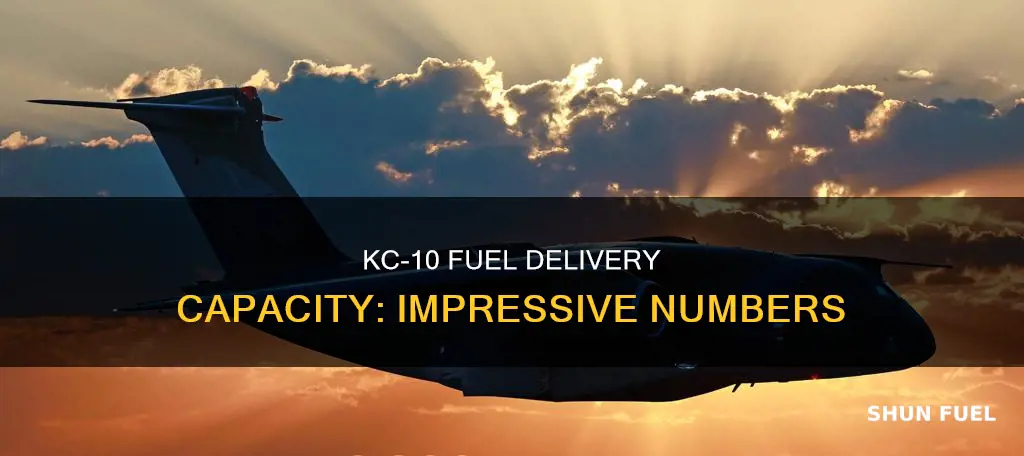 how much fuel can a kc 10 deliver