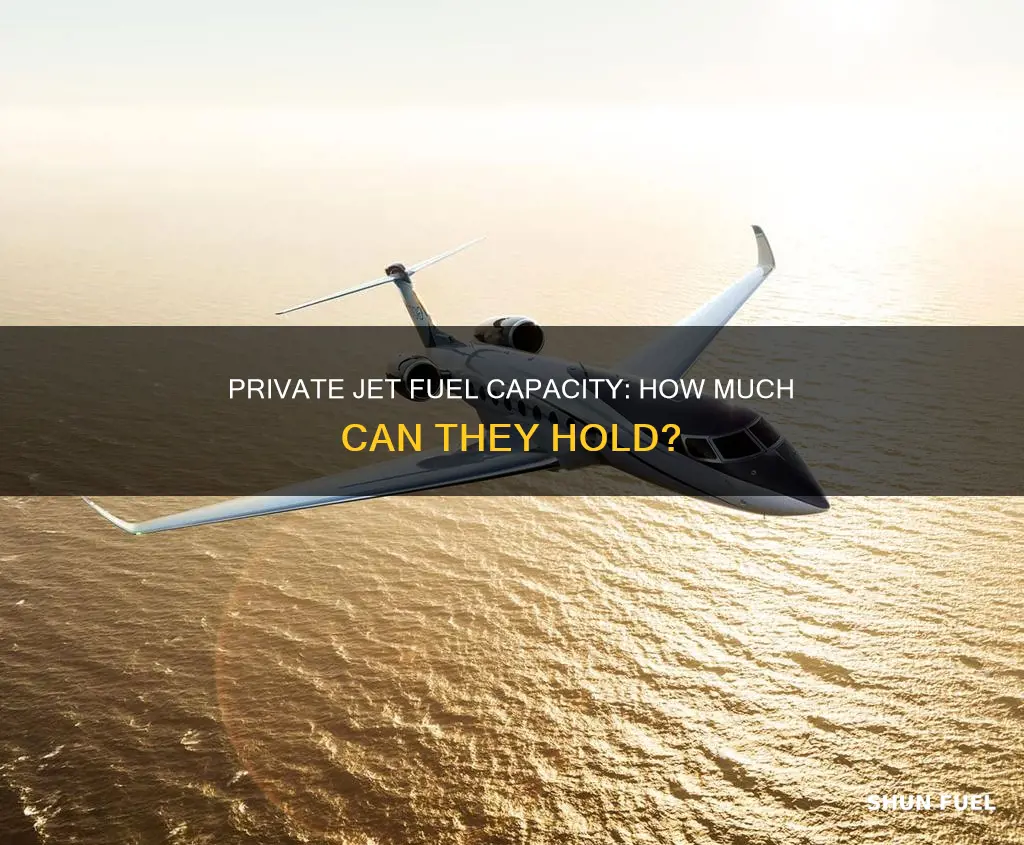 how much fuel can a private jet hold