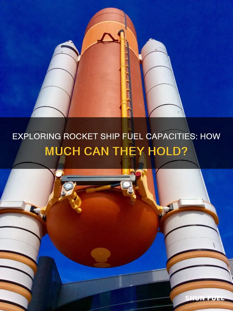 how much fuel can a rocket ship hold