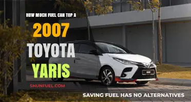Toyota Yaris: Fuel Tank Capacity and Efficiency