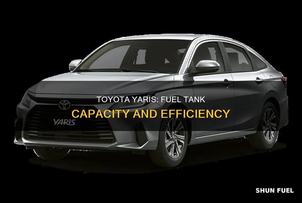 how much fuel can top a 2007 toyota yaris