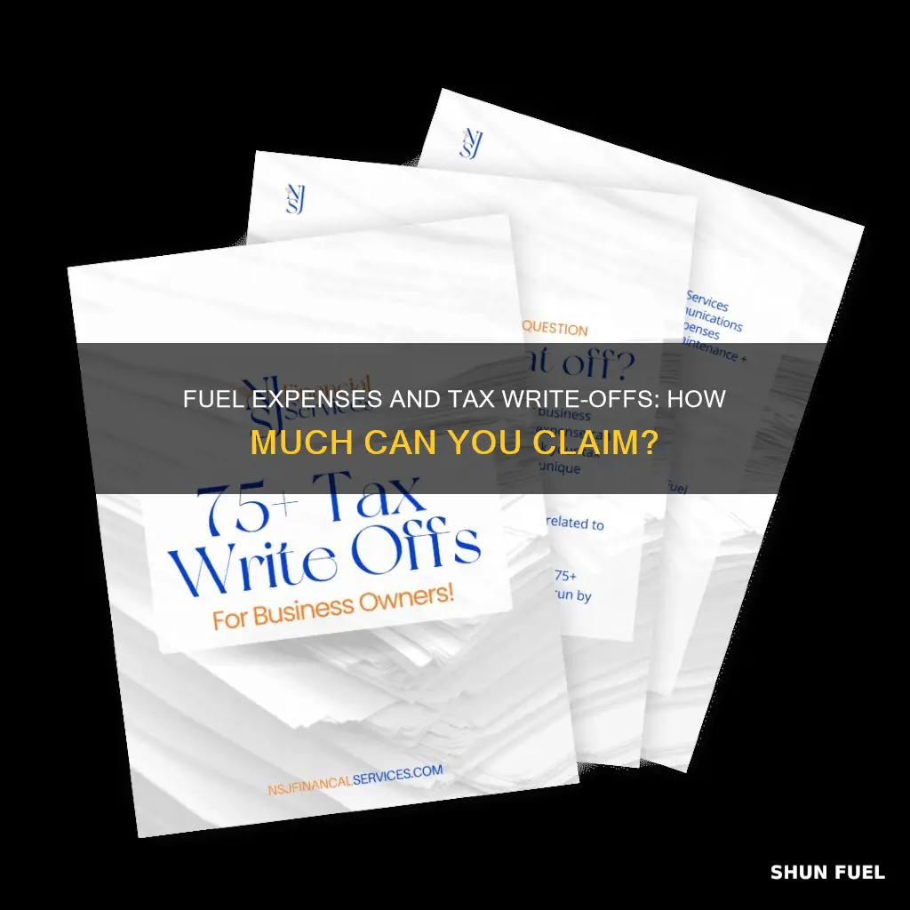 how much fuel can you write off on taxes