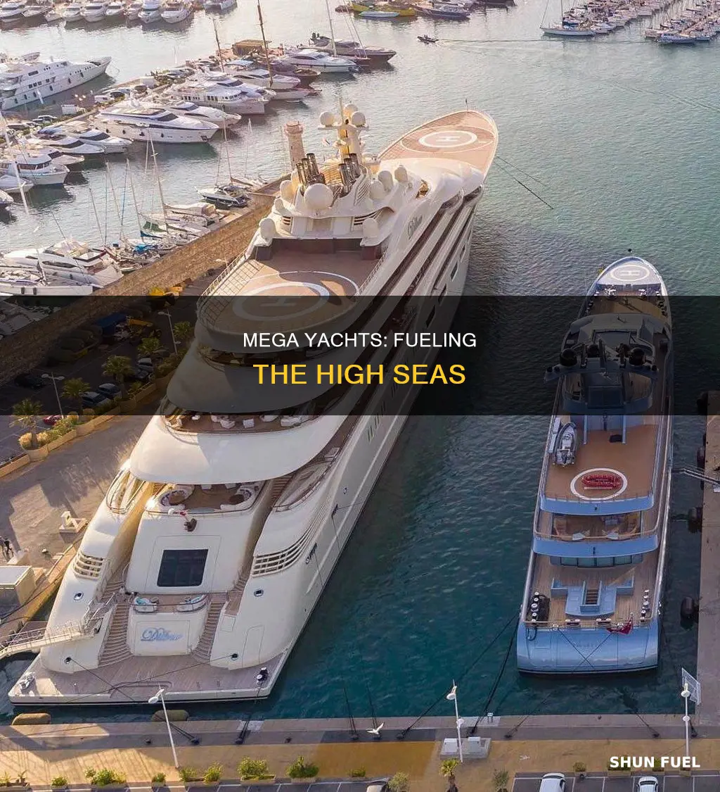 how much fuel cost for a mega yacht