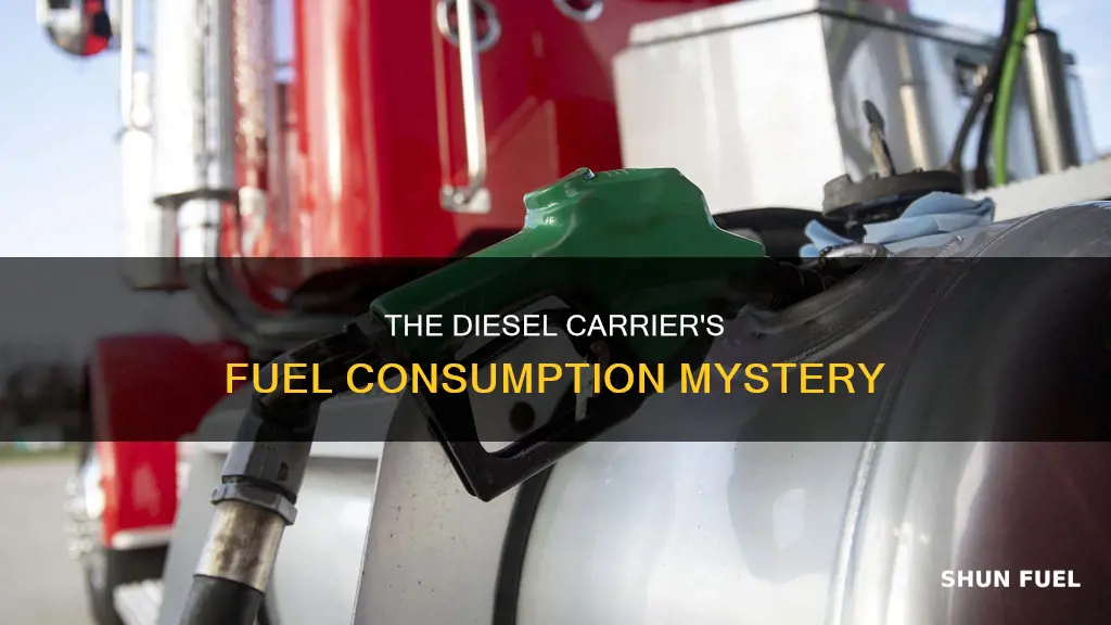how much fuel did a diesel carrier use