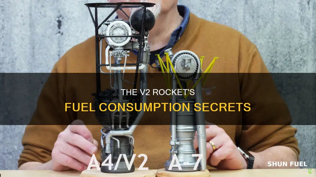 how much fuel did a v2 rocket use per second