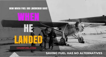Remaining Fuel When Lindbergh Landed