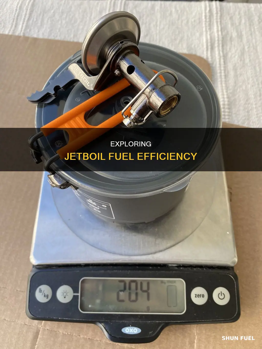 how much fuel did my jetboil use