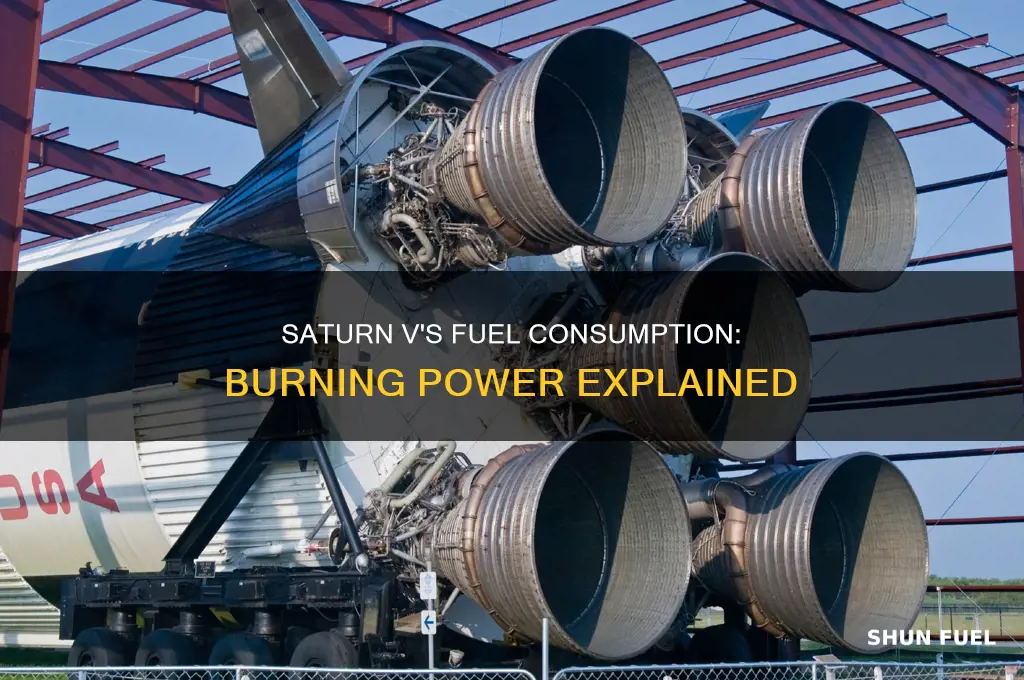 how much fuel did saturn v burn per second