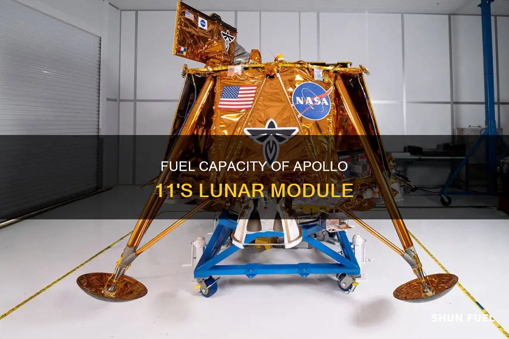 how much fuel did the lunar module have apollo 11