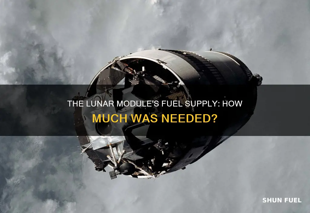 how much fuel did the lunar module have