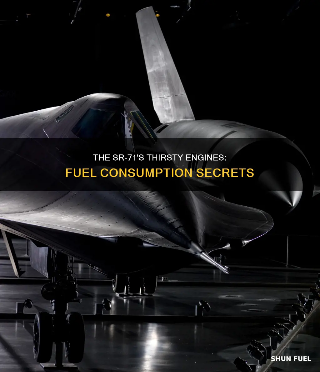 how much fuel did the sr-71 use