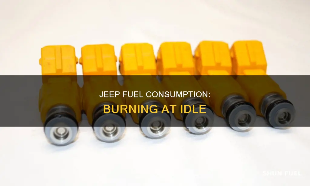 how much fuel dies a jeep burn at idle