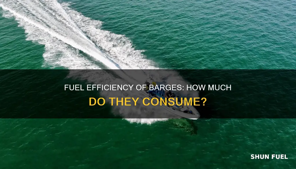 how much fuel do barges use