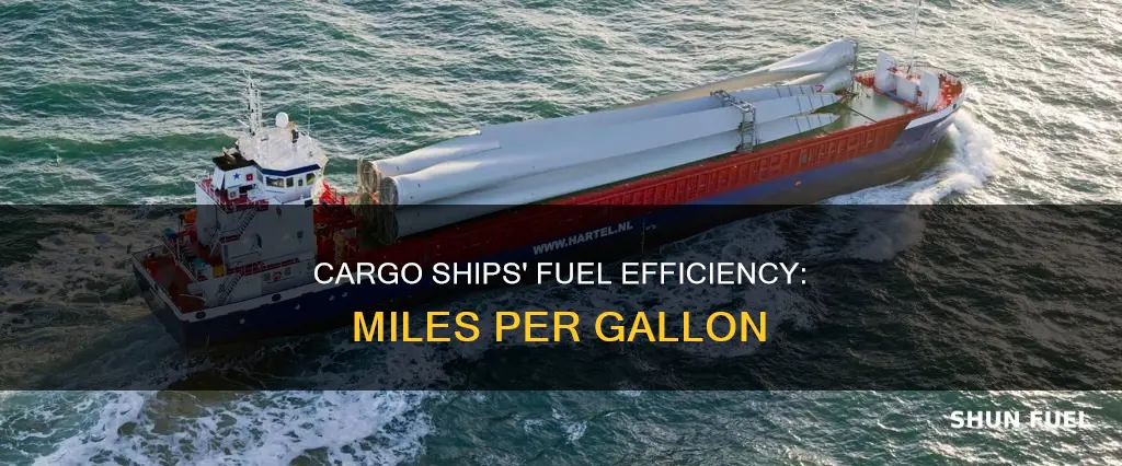 how much fuel do cargo ships use per mile