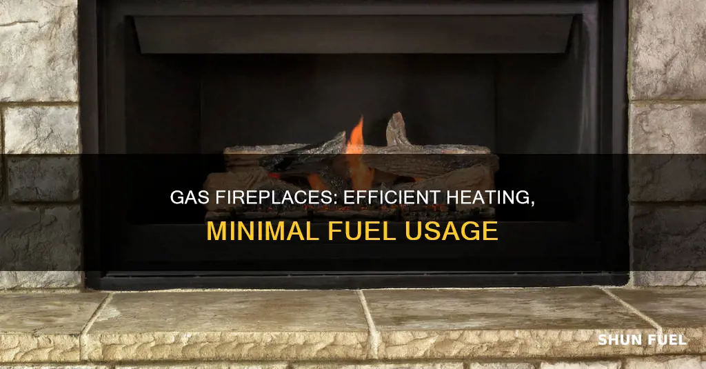 how much fuel do gas fireplaces use