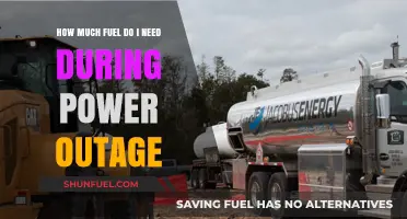 Fuel Requirements During a Power Outage