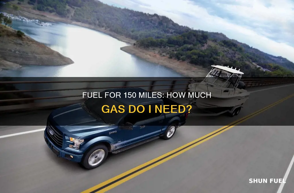 how much fuel do i need for 150 miles