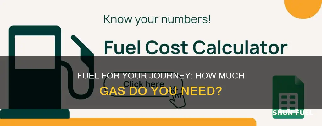 how much fuel do i need for my journey