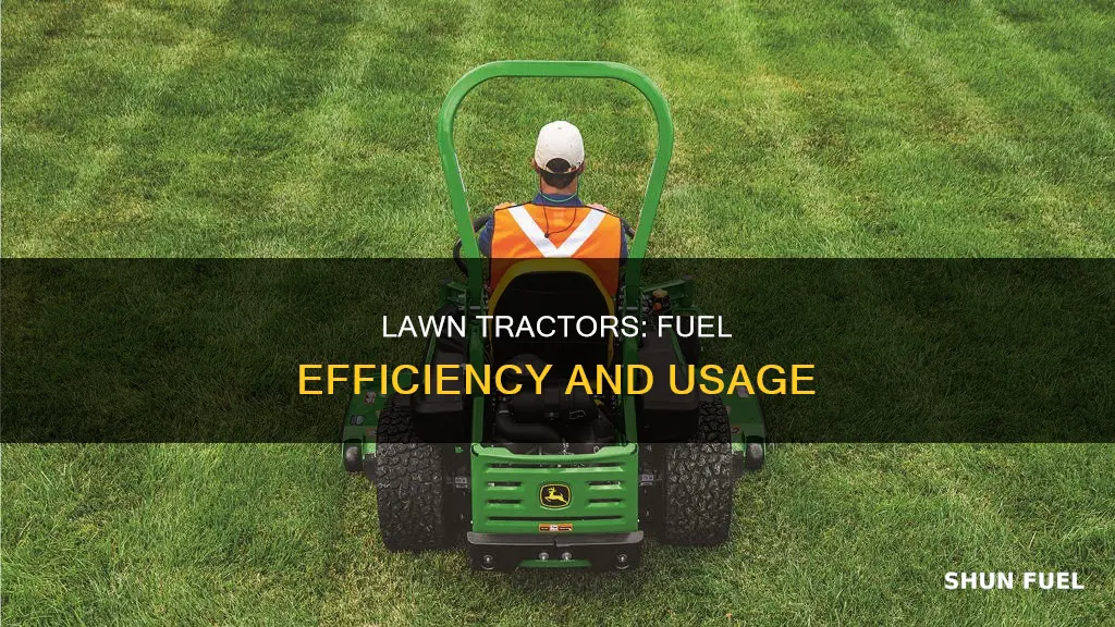 how much fuel do lawn tractors use