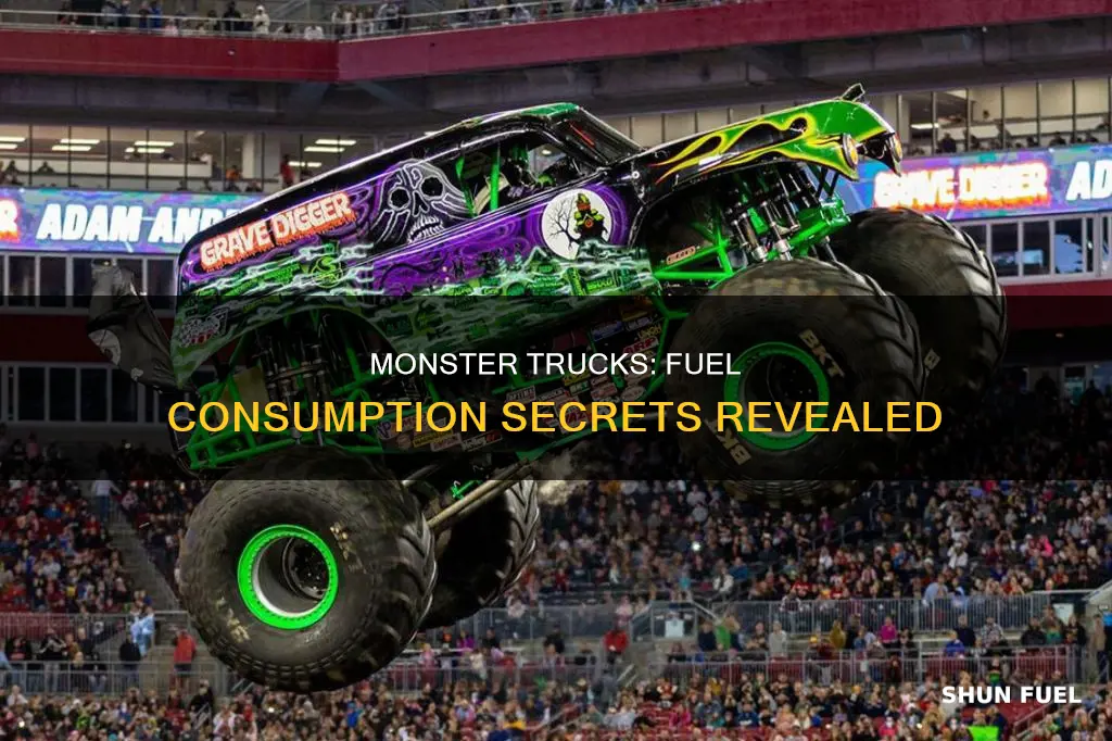 how much fuel do monster trucks use