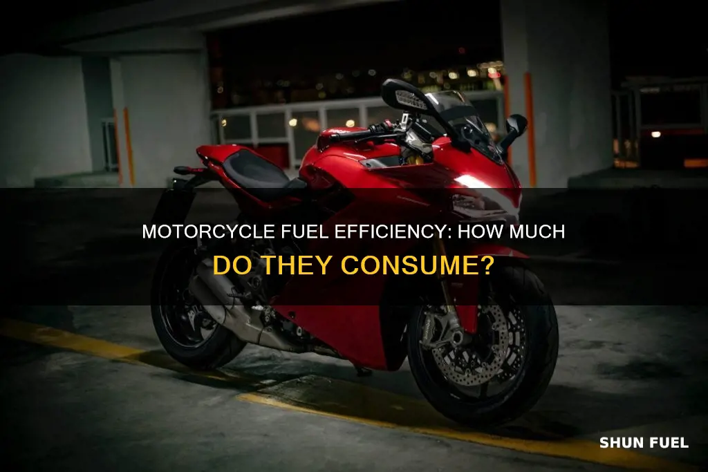 how much fuel do motorcycles use