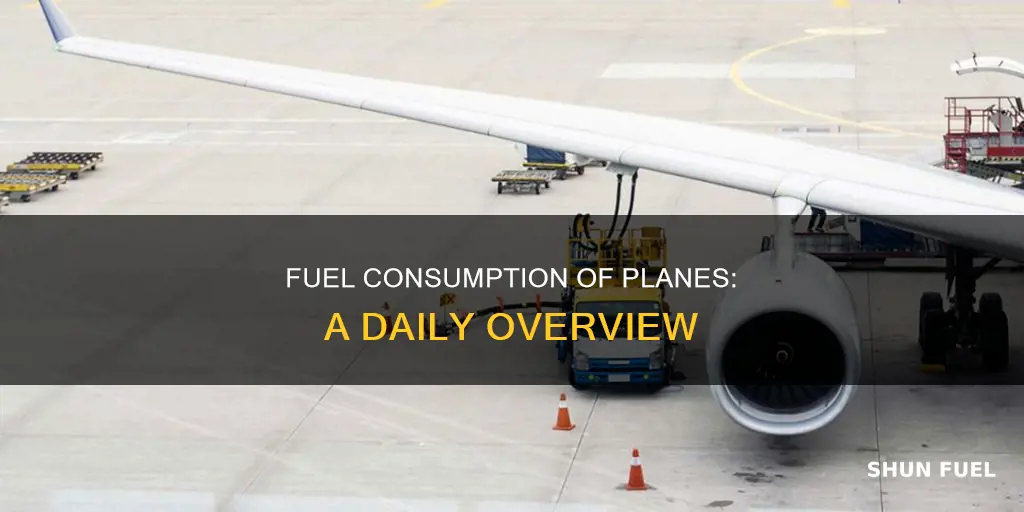 how much fuel do planes use daily