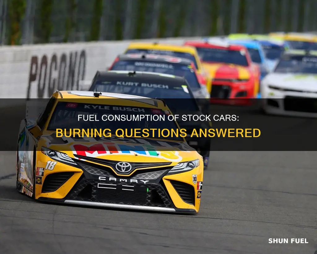 how much fuel do stock cars burn