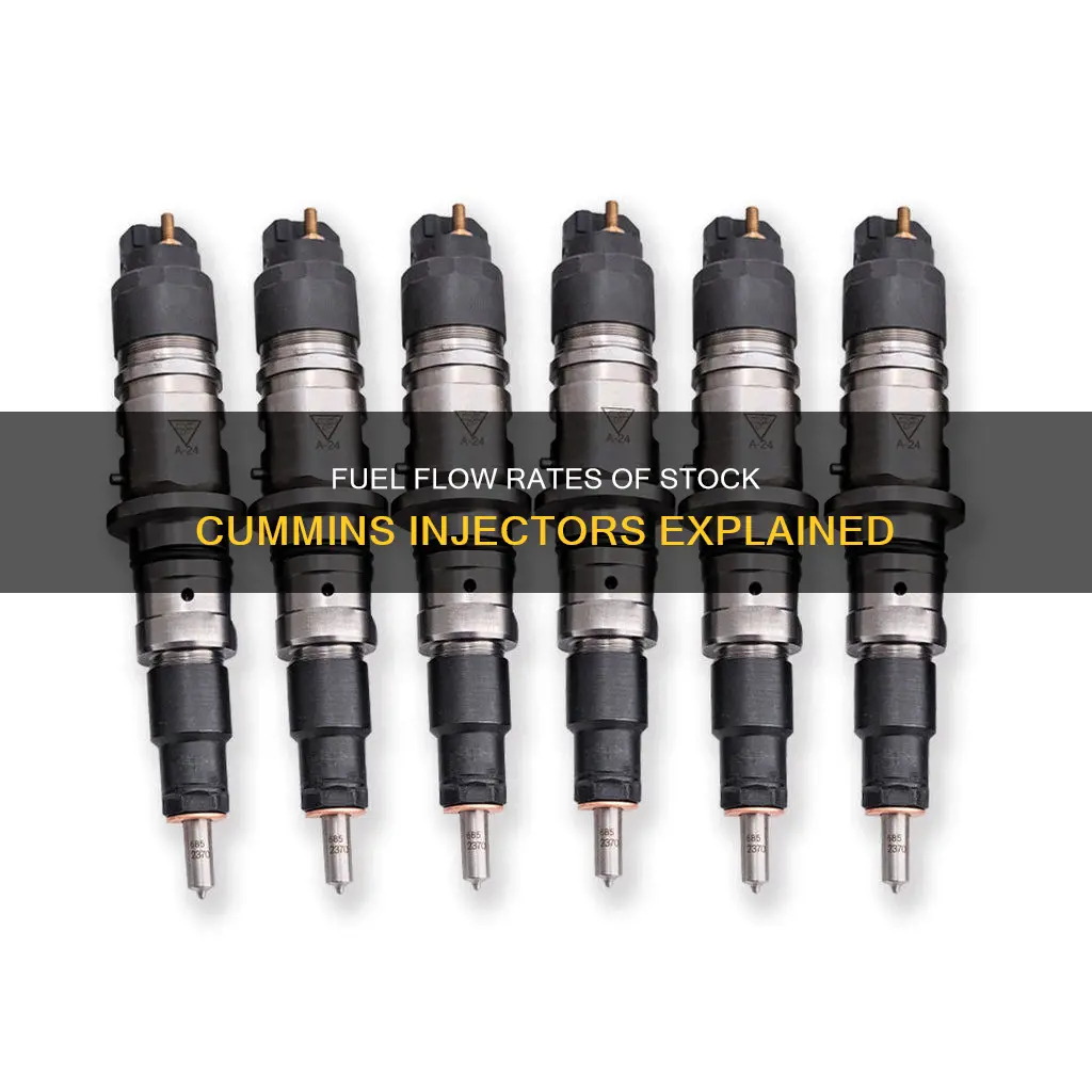 how much fuel do stock cummins injectors flow