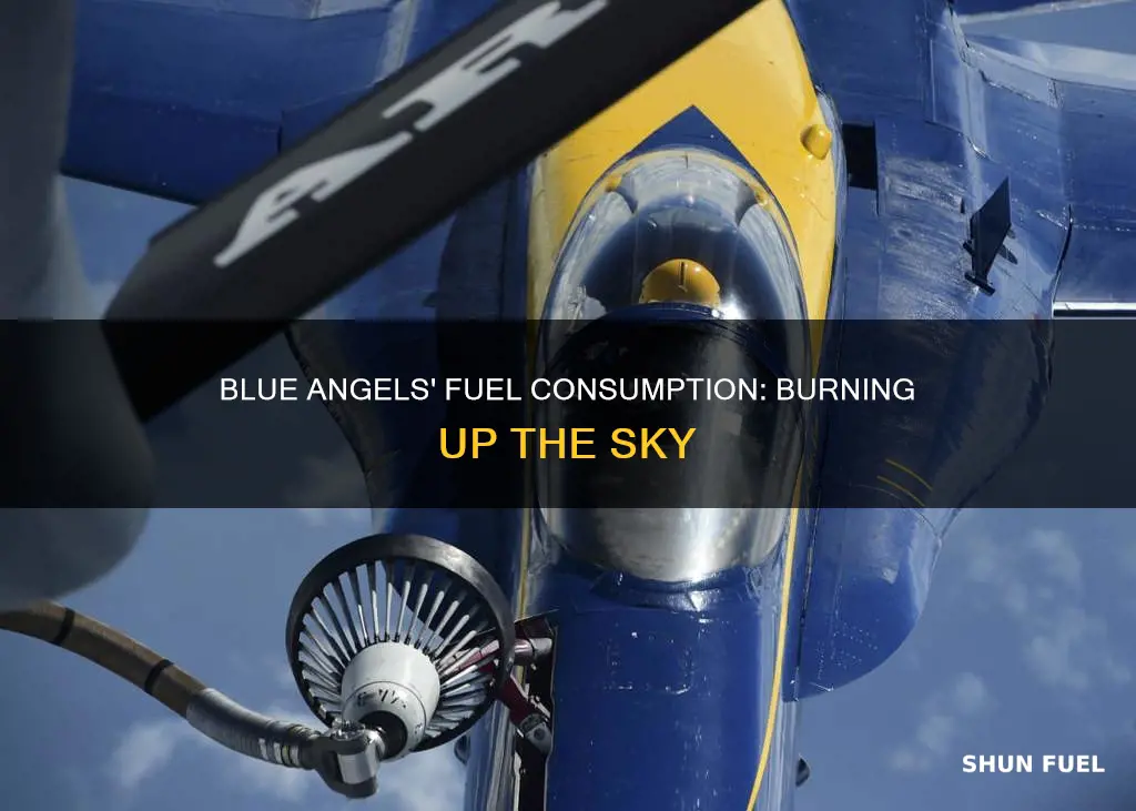 how much fuel do the blue angels burn
