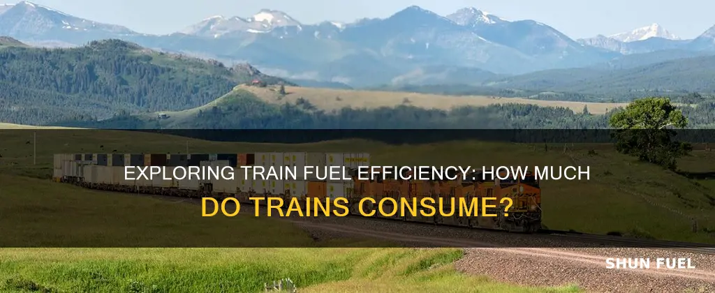 how much fuel do trains use