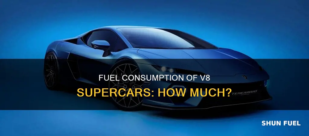 how much fuel do v8 supercars use