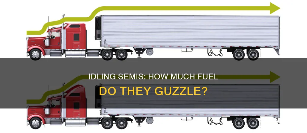 how much fuel do you burn a semi at idle