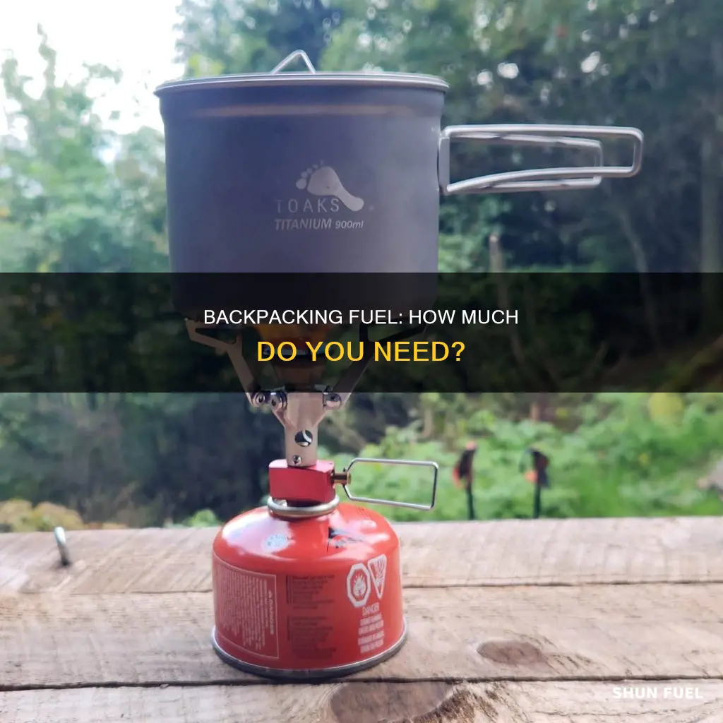 how much fuel do you need for backpacking