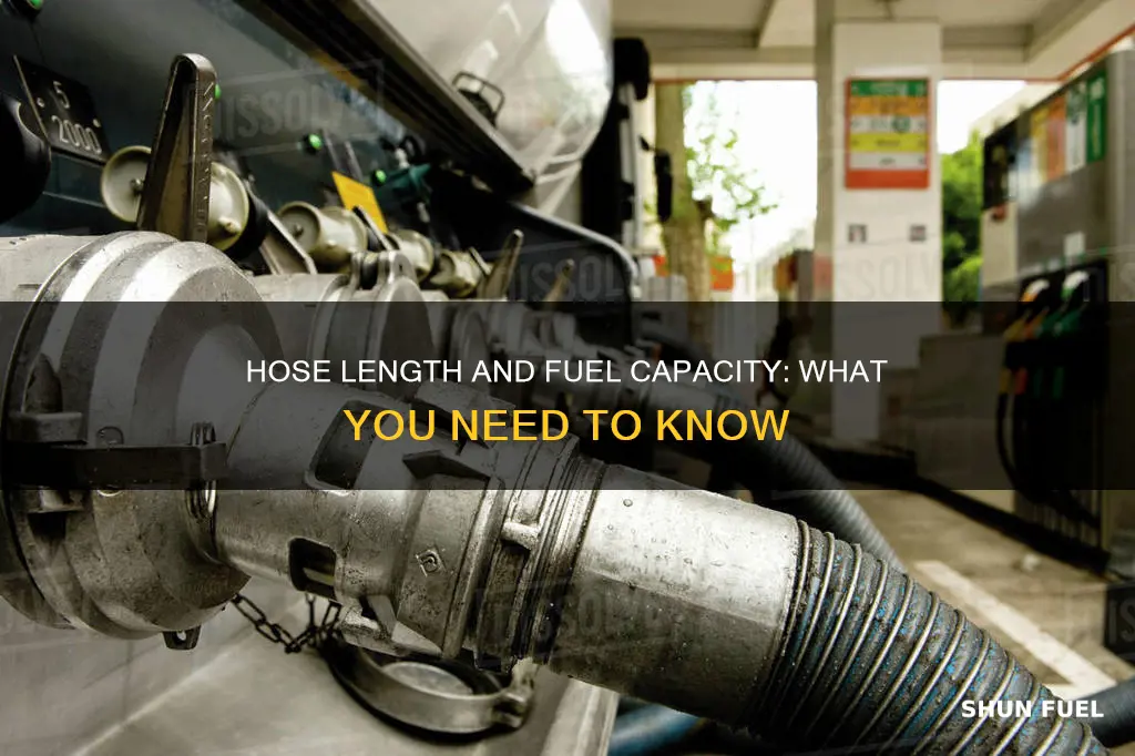 how much fuel does 100 foot 4 in hose hold