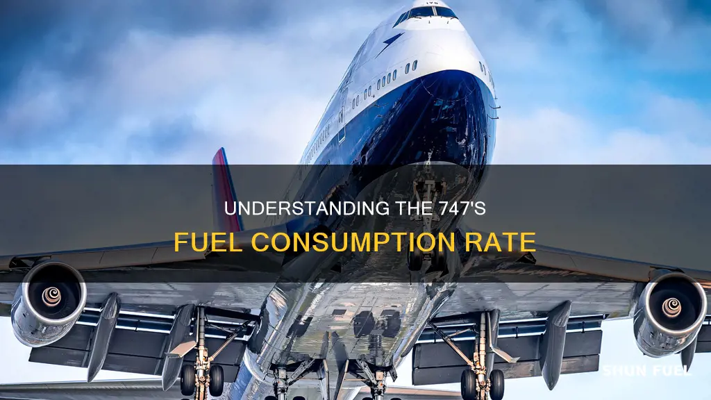how much fuel does 747 use per minute