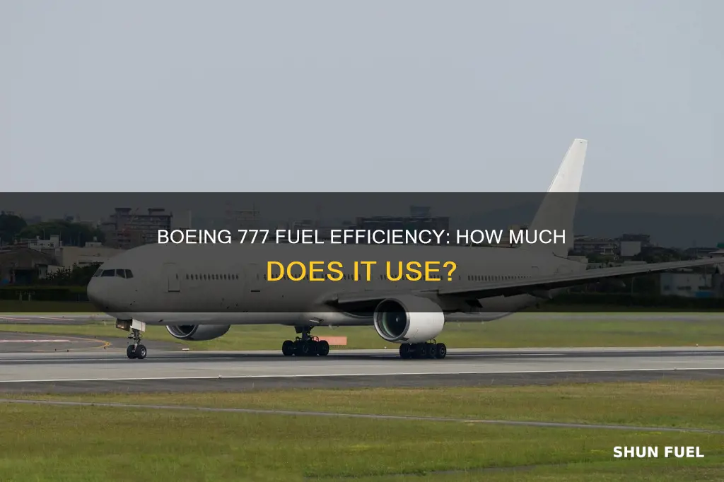 how much fuel does 777 use
