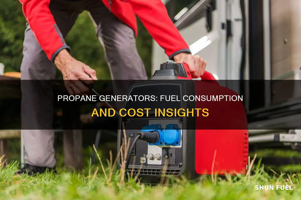 how much fuel does a 100 kw propane generator use