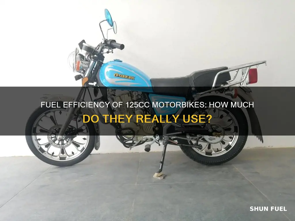 how much fuel does a 125cc motorbike use