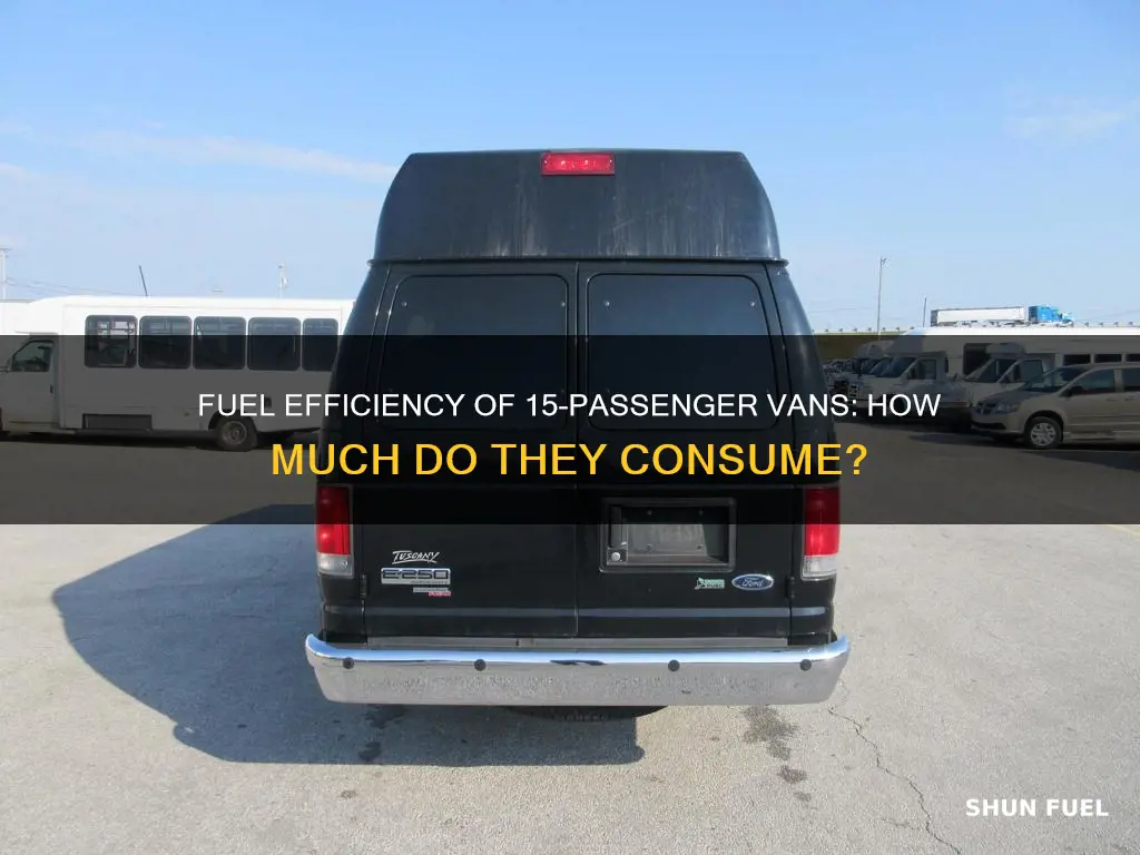 how much fuel does a 15 passenger van use