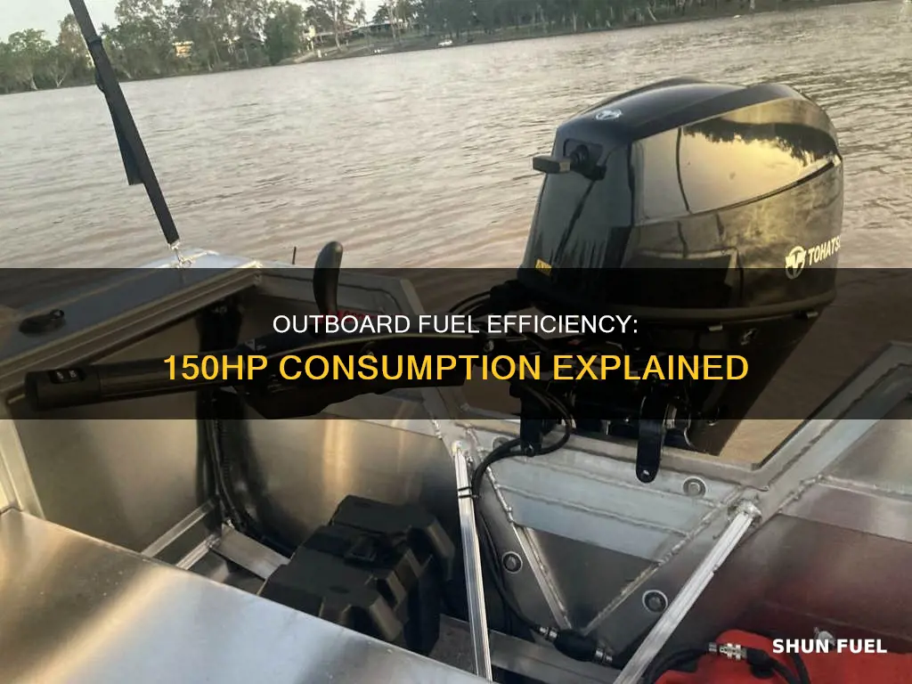 how much fuel does a 150hp outboard use